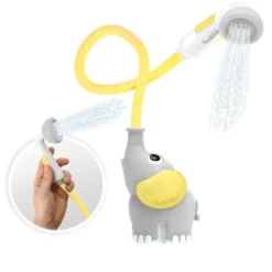 Handbrause, batteriebetrieben - Elefant, gelb