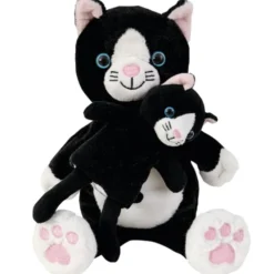 Hand- & Fingerpuppe - Katzenmama und Kätzchen