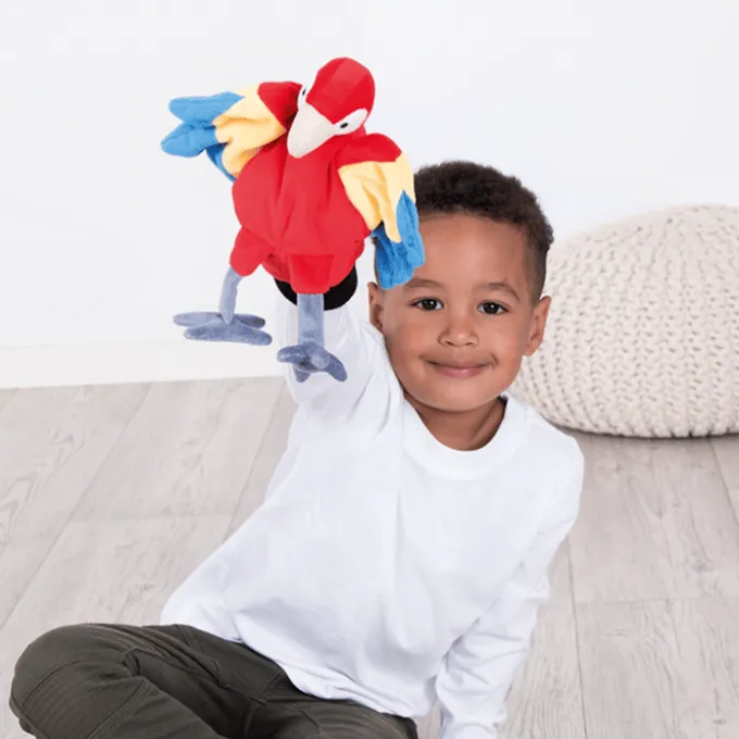 Handpuppe 25 cm – Papagei