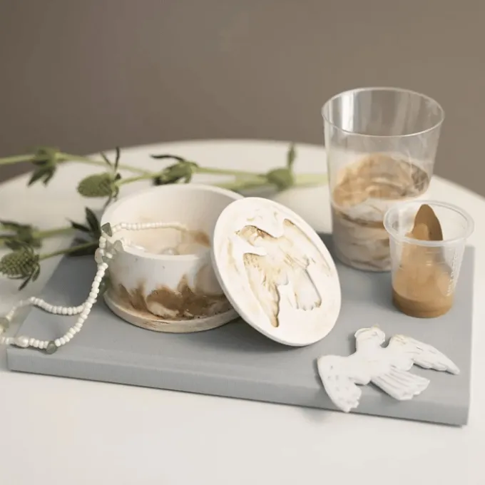 Harzgießen Set - Dose m. Deckel, 1 Stk