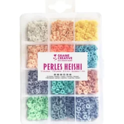 Heishi-Perlen – Pastell, 1.750 Stk.