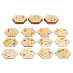 Hexagon-Domino – Erkenne und kombiniere Muster