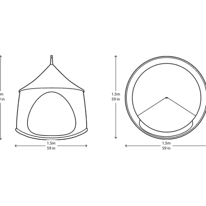 Hängehäuschen Ø150 cm – Earth
