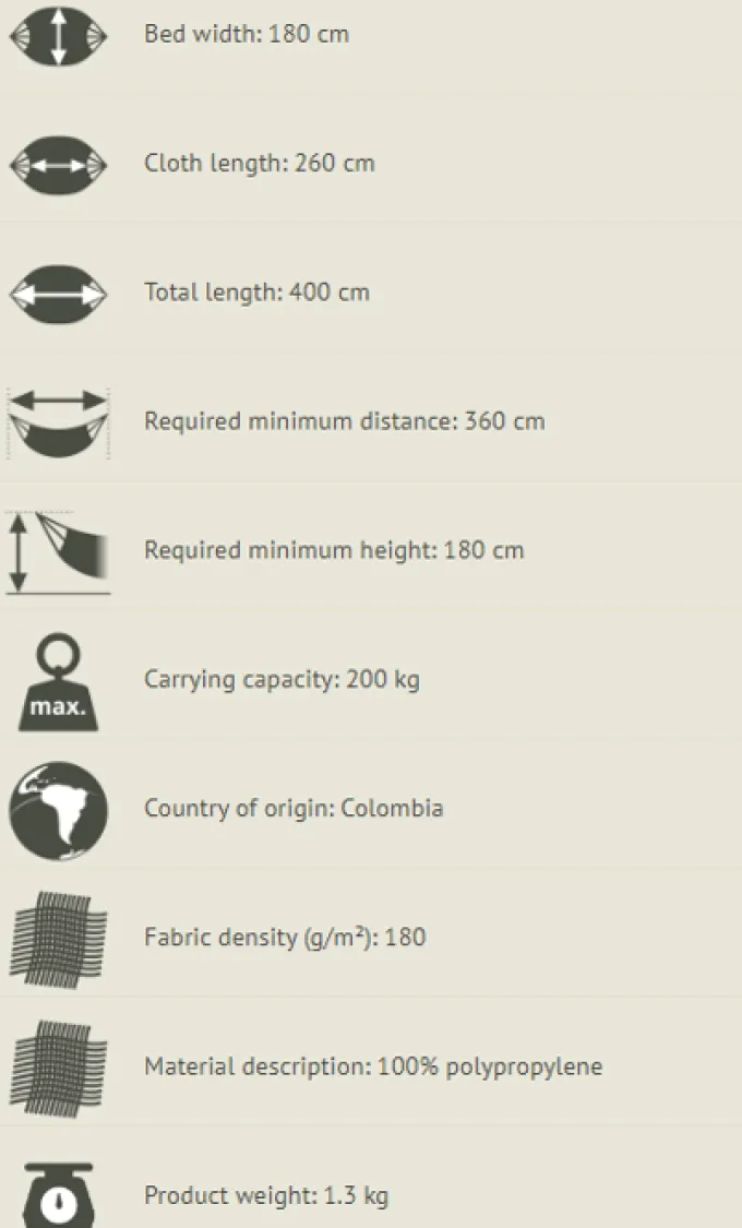 Hängematte Kingsize - Outdoor - Toucan