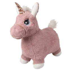 Hüpf-Einhorn (Plüsch) - Rosa