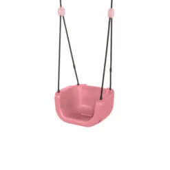 3-in-1 Baby-Schaukel – Rosa (schwarzes Seil)
