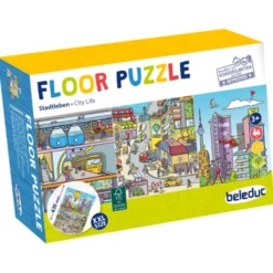 3-in-1 Bodenpuzzle - Stadtleben