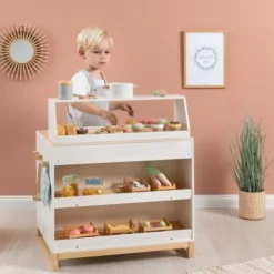 2-in-1 Kinderküche & Shop Prunus - weiß