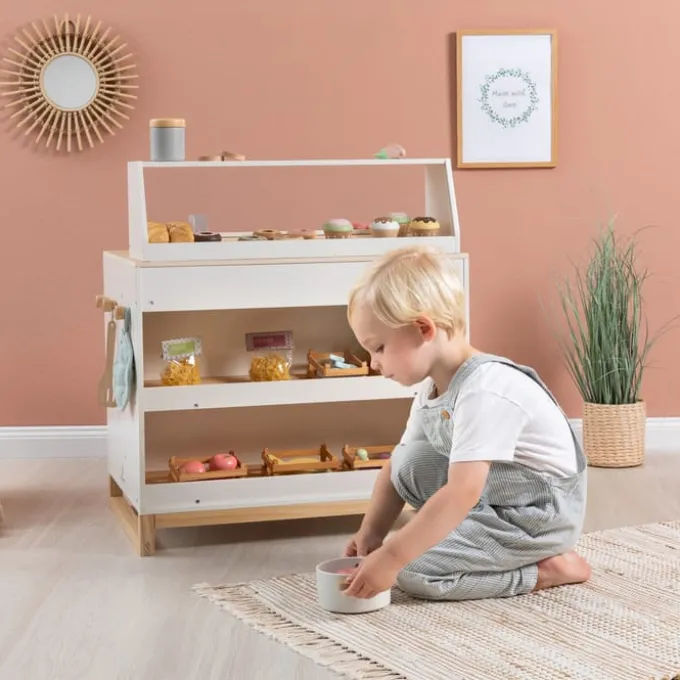 2-in-1 Kinderküche & Shop Prunus - weiß