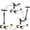 2-in-1 Rutschfahrzeug & Roller Kick'n Ride, grau