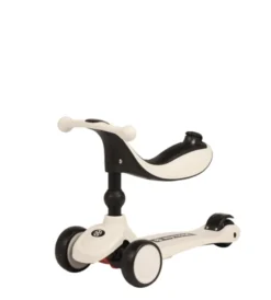 2-in-1 Rutschfahrzeug & Roller Kick'n Ride, grau