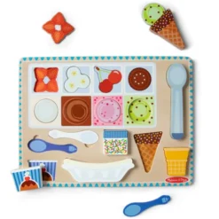 2-in-1 Spielset und Puzzle - Eiskaffee, 16 Teile
