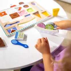 2-in-1 Spielset und Puzzle - Eiskaffee, 16 Teile
