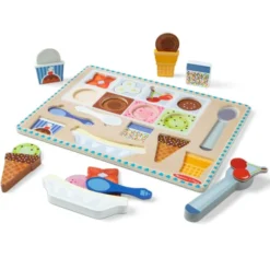 2-in-1 Spielset und Puzzle - Eiskaffee, 16 Teile