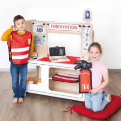 2-in-1 Spielstation – Feuerwache & Polizeistation