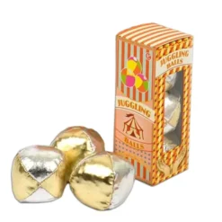 Jonglierbälle - gold/silber - 3 Stk.