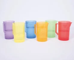 Kannen - farbig transparent, 6 Stk.