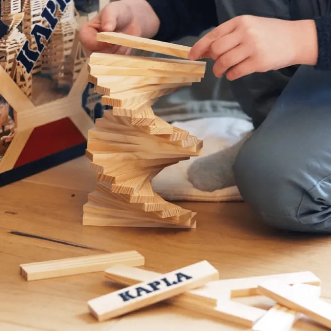 KAPLA Holzbausteine Natur Box 200-teilig