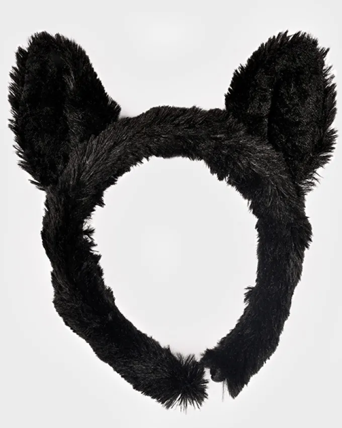 Katze - Kleid & Haarreifen, 4-6 J.