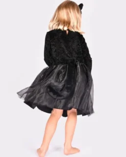 Katze - Kleid & Haarreifen, 4-6 J.