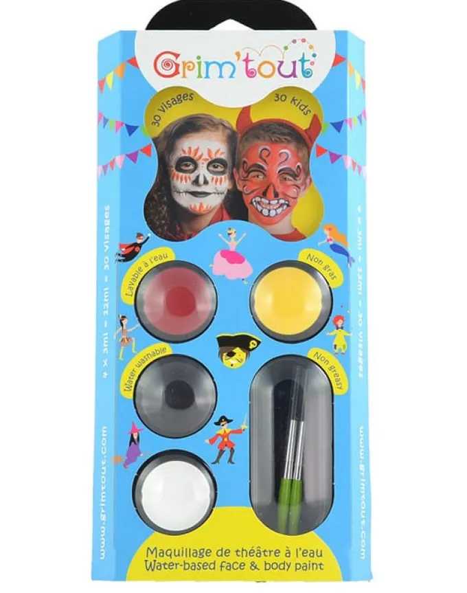 Kinderschminke Halloween - Palette mit 4 Farben