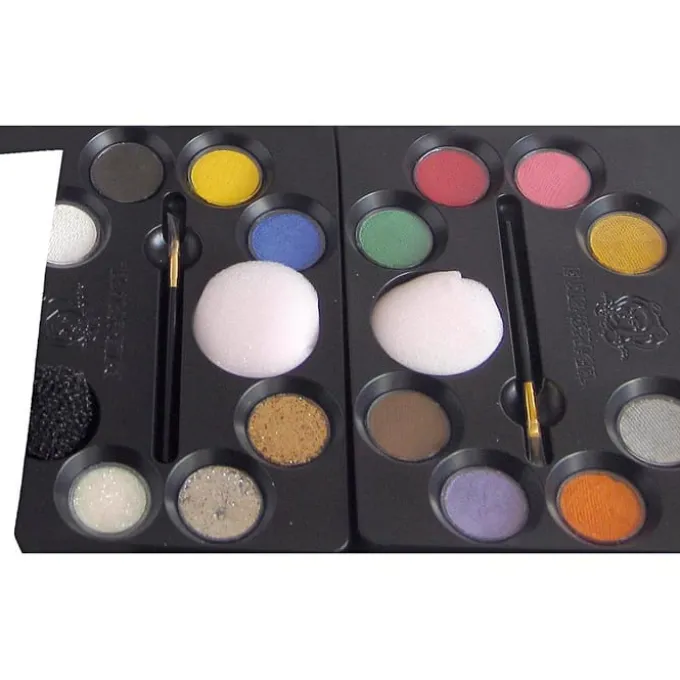 Kinderschminke - Palette mit 12 Farben und Ideen