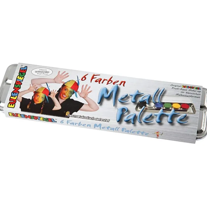 Kinderschminke - Palette mit 6 Farben und Ideen