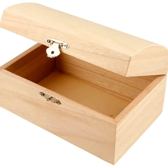 Kleine Holz-Schatzkiste Holz zum Gestalten