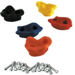 Klettergriffe - bunt, mit Schrauben, 5 Stk.