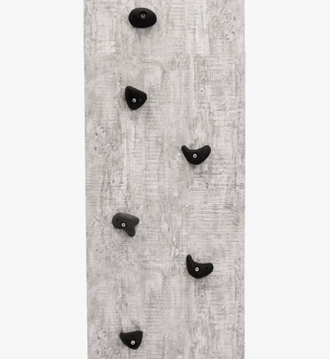 Klettergriffe - schwarz /grau, m. Schrauben, 5 Stk