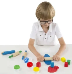 Knetgummi mit Werkzeug - Holz