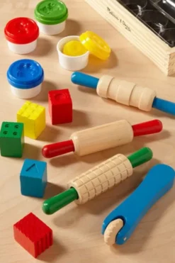 Knetgummi mit Werkzeug - Holz