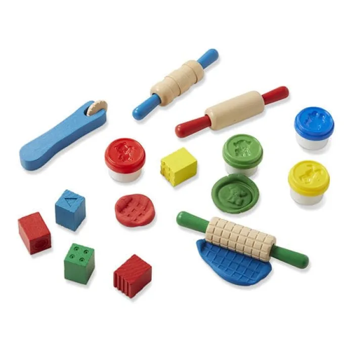 Knetgummi mit Werkzeug - Holz