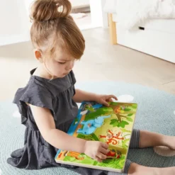 Knopfpuzzle mit Sound - Dschungeltiere
