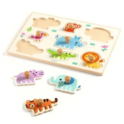 Knopfpuzzle – Wilde Tiere