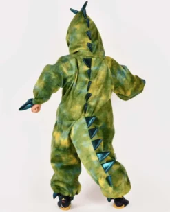 Kostüm Drache/Dino, grün - Gr. 3-4 Jahre