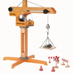 Kran aus Holz - groß