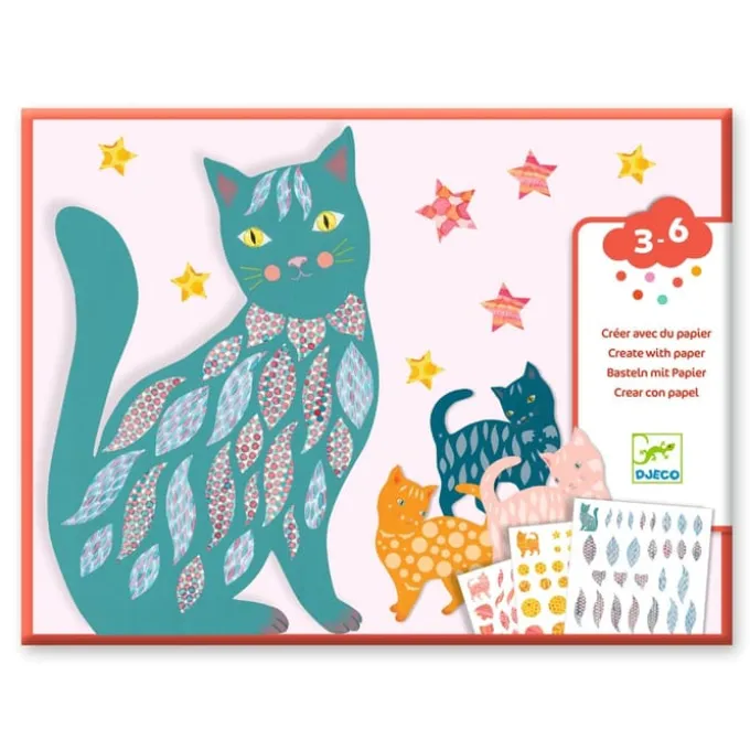 Kreativbox – Katzen mit Stickern dekorieren