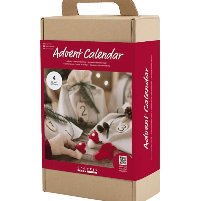 Kreativer Adventskalender - Filzen - 4 Stk.