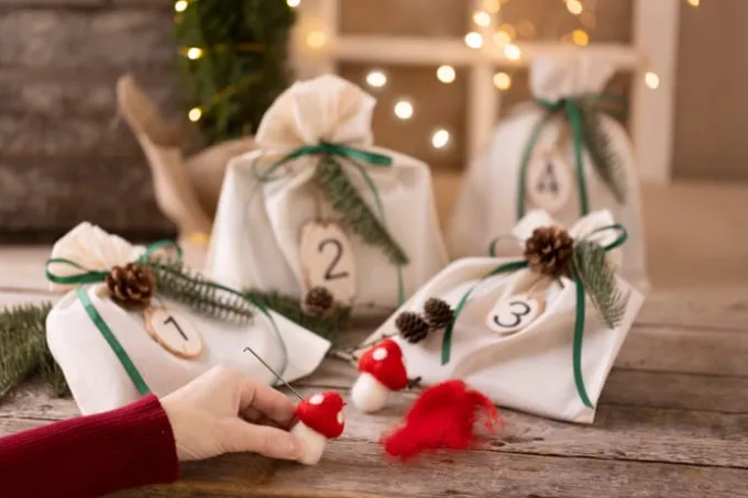 Kreativer Adventskalender - Filzen - 4 Stk.