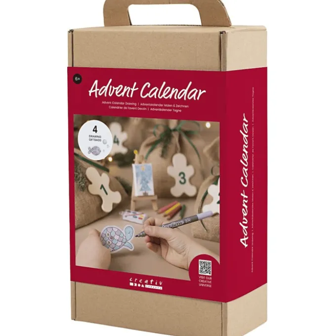Kreativer Adventskalender - Zeichnen - 4 Stk.