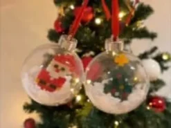 Kreativset - Bügelperlen in Weihnachtskugeln