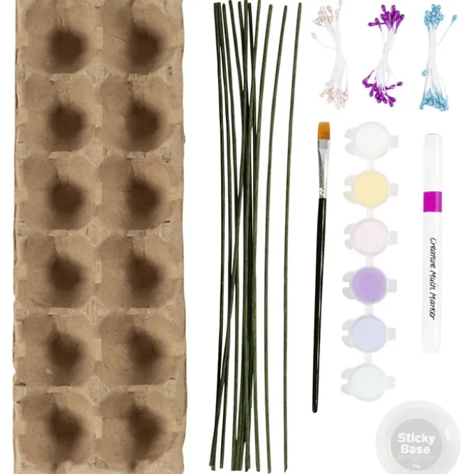 Kreativ-Set - Eierkarton-Blumen