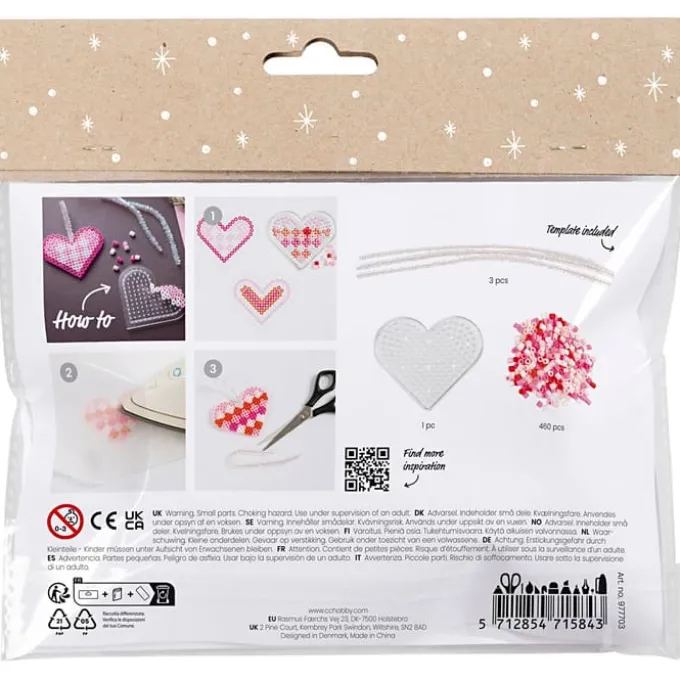 Kreativset – Herzen aus Bügelperlen