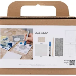 Kreativset Porzellanuntersetzer, mit 3 Stk.