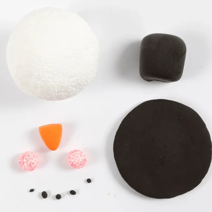 Kreativset - Schneemann & Rentier aus Clay