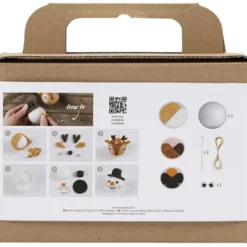 Kreativset - Schneemann & Rentier aus Clay