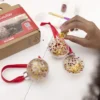 Kreativset - Weihnachtskugeln mit Pailletten