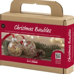 Kreativset - Weihnachtskugeln mit Pailletten