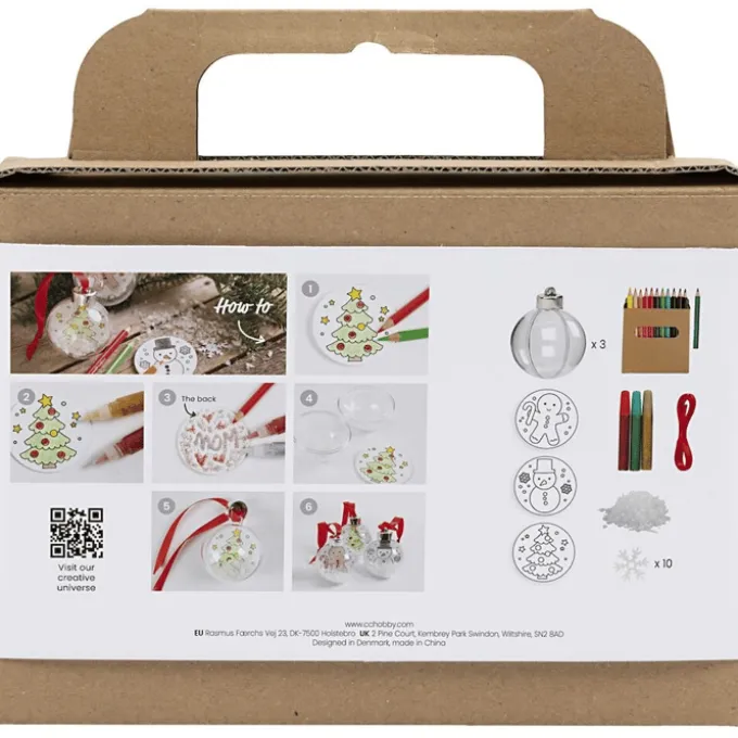 Kreativset - Weihnachtskugeln zeichnen